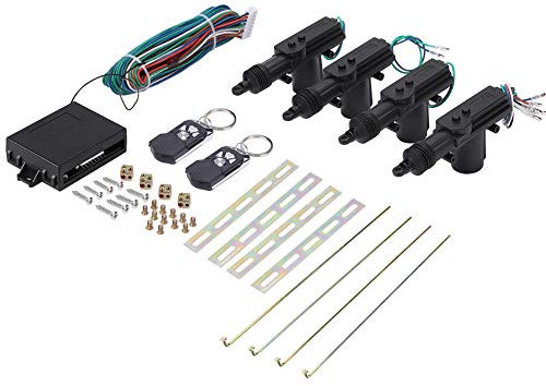 Kit du système d'entrée Universel sans clé, système de Verrouillage de Porte Central à Distance 12v Actionneur de Verrouillage de Voiture pour l'installation de 2 ou 4 Portes