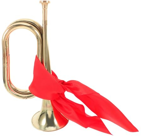 Metall Bugle Trompete für Anfänger Horn Musikinstrument mit Schal für Schulbänder und Aufführungen Unübertroffene Klangqualität und bequemer Griff