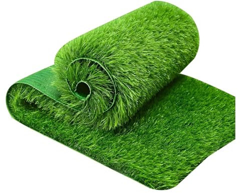 WLCNYL Kunstrasen Kunstrasen Kunstrasen Kunststoffrasen für Balkon Terrasse und Garten natürliche Kunstrasenmatte für Spielplätze und Tierbereiche einfach zu verlegen und UV-beständig (1x5m)