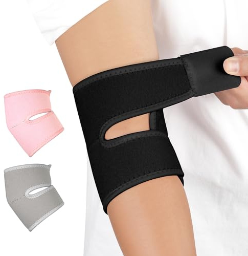 Fefod Coudiere Tendinite, Attelle de Coude Réglable, Orthèse Coude pour Nuit Dormir et Jour Travaillant, Douleurs Articulaires et Arthritiques, Blessures Sportives, Prévention, Coude de Tennis