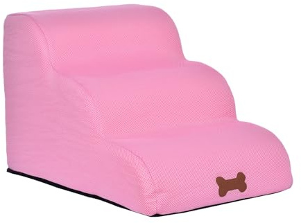 Rampentreppe für Sofa, einfache Treppe für Haustiere, 3 Stufen, ausziehbare Treppe für Haustiere für Katzen/Hunde, für Sofa und Hochbett, für bis zu 150 cm