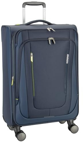 American Tourister Trolley Wanderlite Spinner Exp. TSA Dark Navy dunkelblau 70cm