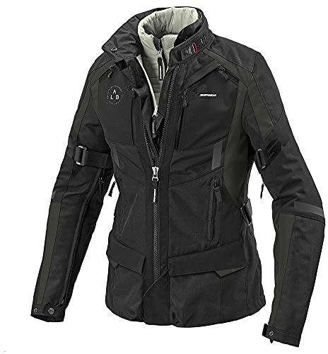 SPIDI 4 Season Evo H2Out Giacca tessile da donna, nero/verde, XL