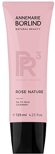 ANNEMARIE BÖRLIND ROSE NATURE SYSTEM DIGITAL DE-STRESS Oil-to-Milk-Cleanser (125 ml) - Löst Verunreinigungen, Gegen Frühzeitige Digital- und Stressbedingte Hautalterung, Vegan