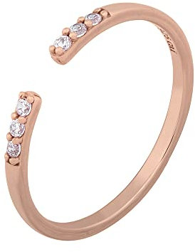 cai Damen Ring 925/- Sterling Silber Glänzend Zirkonia rot 274270226-2