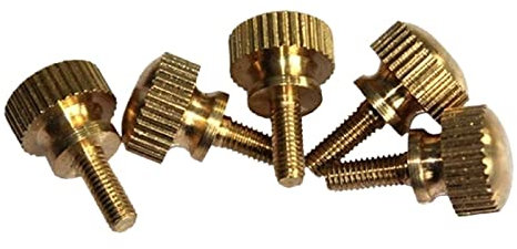 10 Stück Messing Rändelschraube Messing Twist Rändelkopf mit Stufenschraube Handfest Rändelschraube Schrauben M3 M4x 6/8/10/12/16mm (Color : 6mm, Size : M3)