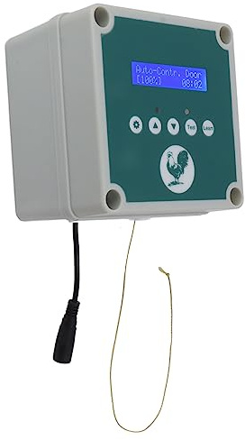 Wakects Automatischer Hühnerstall-Türöffner, ABS-Türmotorsatz mit Fernbedienung für Bauernhof, EU-Stecker