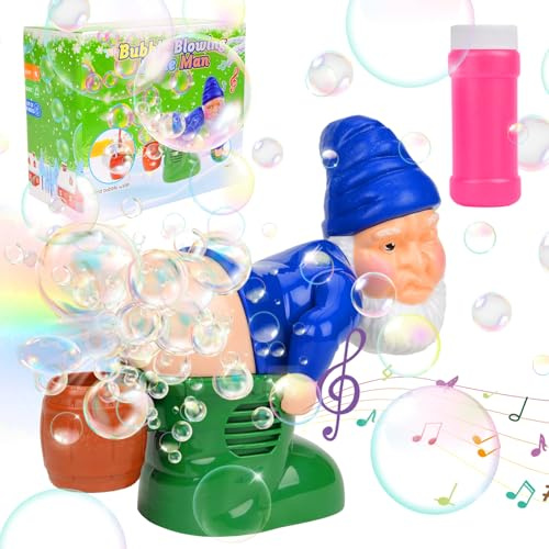Macchina per Bolle Babbo Natale con Luce e Musica, Giocattolo Divertente per Bambini, Macchina Bolle di Sapone Natalizia Portatile, Regalo per Ragazzi e Ragazze