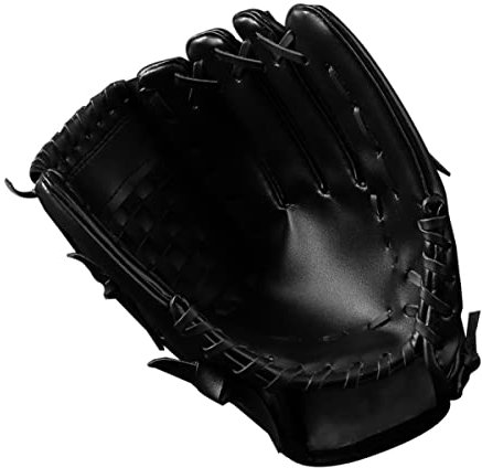 Sosoport 1stück Dicke Baseballhandschuhe Für Junge Mädchen Und Erwachsene Pu Infield Pitcher Handschuhe Für Training Und Freizeit Langlebig Flexibel Und Bequem Schwarz
