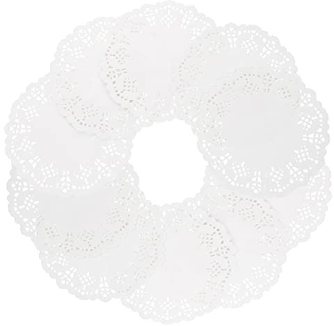 MAGICLULU 420 Stk Kuchen Papiermatte Kuchenauflagen Matten Tischsets aus Spitzenpapier tischdecken Papiermatten ölbeständiges Papierpad Pizza Tischdecke aus Papier Tortenspitze Kuchenpapier
