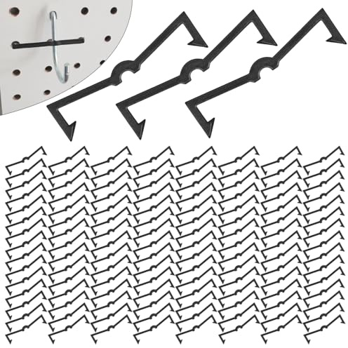 AccEncyc Stecktafel-Haken, Kunststoff, für Stecktafeln, Organizer, Fixierer, Stecktafel, Haken, Clip-Halter, Stecktafel-Haken, Organizer für Standard-Stecktafeln, 120 Stück