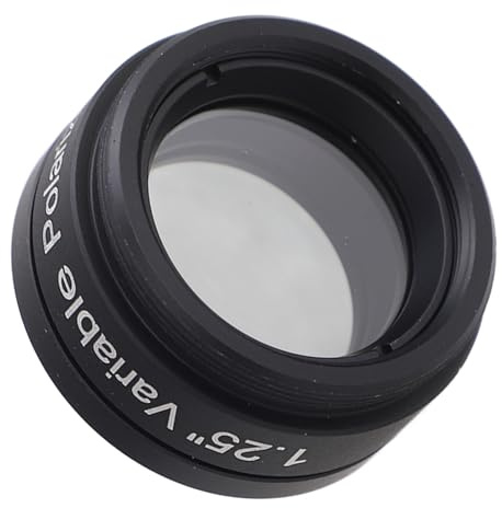 Filtro Polarizador Variable para Telescopio Astronómico, Filtro Polarizador de Telescopio de 1,25 Pulgadas, Filtro CPL de Telescopio de Vidrio óptico Doble Lineal Variable para