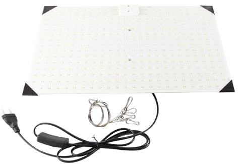 LOCADENCE Lampe de Culture LED 100~265 V, Spectre Complet, 360 LED Intelligentes, Panneau Quantique avec Crochet pour Plantes d'Intérieur, Semis, Légumes et Fleurs