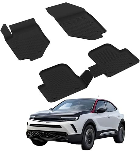 Sahler Fußmatten Automatten kompatibel mit Opel Mokka 2020-2026 | 4.5D Premium TPE Gummi Antirutsch Gummimatten Wasserdicht Car Auto Matte Schwarz