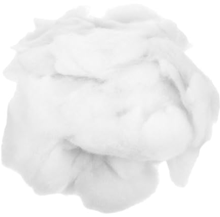 STOBOK Relleno De Algodón para Almohadas y Muñecas, Fibra Suave Blanca, 150g Ligero y Transpirable, Adecuado para Manualidades, Costura y Decoración Creativa En Hogar y Regalos