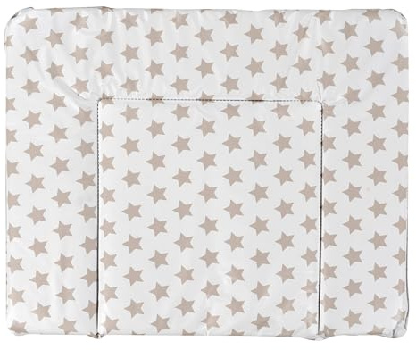 Alvi Wickelauflage, Wickelunterlage für Babys für gängige Wickelkommoden (Stars beige)