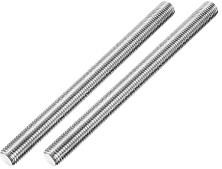 QUARKZMAN 2 Stück Gewindestange M20x250mm Gewindestab Edelstahl 304 Gewindestifte Vollgewindestange Außengewinde Gewindebolzen für Maschinen Modell Schraubverbindungen