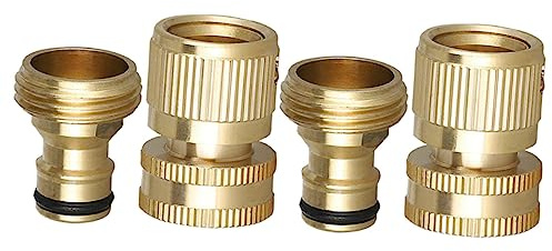 VICASKY 2Ensembles Raccords de Tuyau Arrosage à Rapide de Adaptateurs Accessoires de Jardin pour Facile Étanche