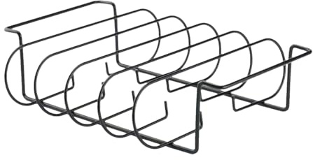 Supporto Per Costine | Griglia In Acciaio Al Carbonio | Accessorio Barbecue Lavabile In Lavastoviglie Portabistecche Per Cottura