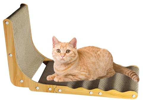 Rascador para gatos en forma de L, juguete interactivo para gatos de interior, juguete interactivo para gatitos para el hogar y al aire libre, tabla de rascar para mascotas