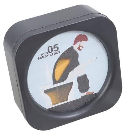 Clessidra a tema WC unico 5 minuti Conto alla rovescia visivo Strumento Bagno Articolo decorativo per la casa Bagno Organizzazione Toilette Sabbia Timer Bagno