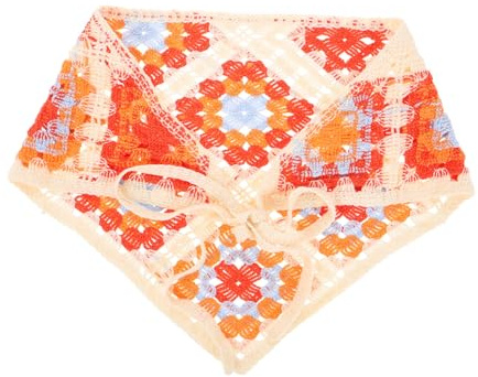 Milisten Handgehäkeltes Kopftuch Für Damen Gestricktes Haarband Modisches Accessoire Für Verschiedene Anlässe Weiches Wollgarn Sommerfestes Design