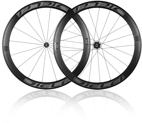 SXSHEYS Rennrad-Laufradsatz 700C Aluminiumlegierung Schnellspanner, C/V/Felgenbremse, 30/40/50 mm Felgenhöhe, vorne/hinten, 7-12 Gänge