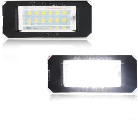DYNVEX 2 Stücke LED Kennzeichenbeleuchtung für 2007-2013 Mini Cooper R55 R56 R57 R58 R59, [Can-bus Fehlerfrei] Premium und Langlebig 18 SMD Nummernschildbeleuchtung