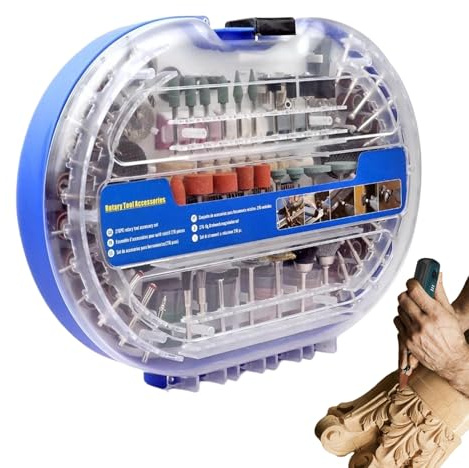 Set di utensili rotanti - Set di 276 per levigatrice con | Set di utensili rotanti multifunzione | facile da tagliare, intagliare, lucidare, forare, incidere e fermare