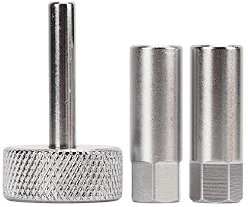 Bognajin Juego de 3 piezas de herramientas para el ajuste de las válvulas de taqué, con dados de contratuerca de 8 mm y 9 mm y un accesorio de tipo cuadrado de 3 mm para motocicletas y ATV,