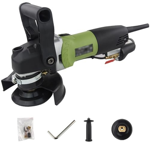 Electric Wet Polisher Grinder 800W, 6 Gears Handheld Stone Polisher 700-3000r/min, Cement Floor Marble Polishing Machine for Stonemasons