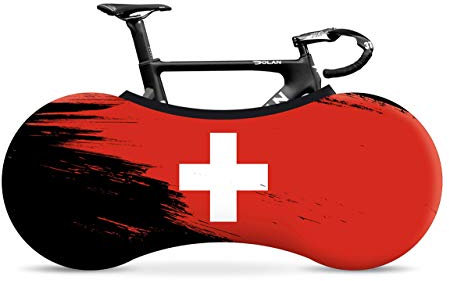 Velo Sock Bicycle Indoor Cover for Storage and Transportation, Stretchy Dirt Proof Fabric, Bike Travel Protection Cover – Switzerland