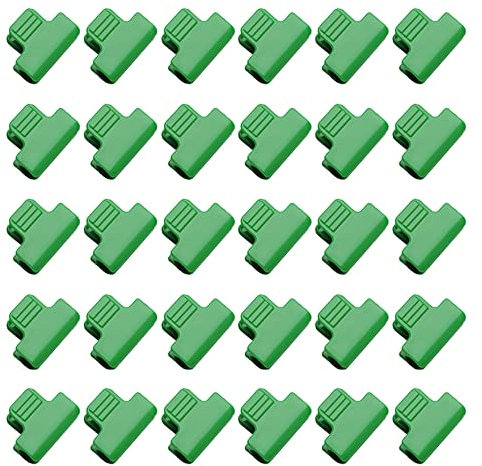 19 mm Gewächshausklemmen Pflanzenclips Folienreihe Abdeckung Netz Tunnel Hoop Clip Garten Reifen Clips 30 Stück