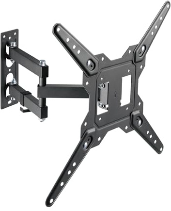 AISENS - WT55TSE-153 - Soporte Eco Giratorio, Inclinable para Monitor/TV 30Kg (3 Pivotes) de 23-55, Negro