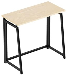MARK ADLER Leader 1.5 - Industrial Klapptisch Faltbar Tisch Schreibtisch Platzsparendem - 80 x 40 cm - Stahlkonstruktion - Homeoffice Büro - Arbeitsplatte aus Holzwerkstoffen Schwarz Rahmen