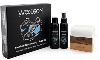 Shoe care kit, cleaner and polishing kit for shoes in canvas, mesh, nubuck, sheepskin, white, fluffy leather and more