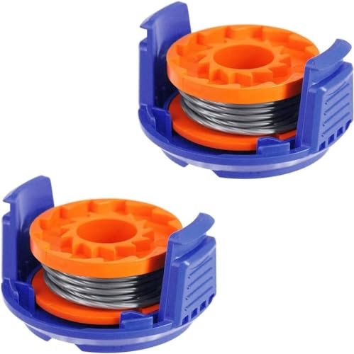 Daaxing 2PCS Trimmer Replacement Spool Line with Spool Cover For MacAllister MGTP18Li 1.5mm 1x2.5m Strimmer