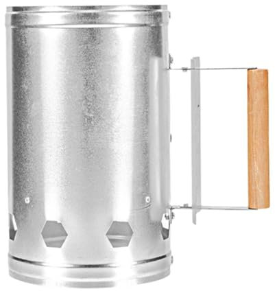 Qeortohers Robuster Holzkohle-Kaminanzünder, Grillanzünder für Grill, Holzkohle, Grill für Holzkohle, Anzündkamin