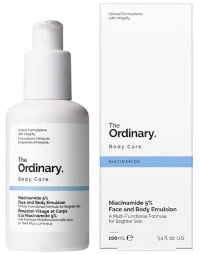 The Ordinary Émulsion Visage et Corps à la Niacinamide 5%, Correcteur des taches brunes et du teint, 100 ml