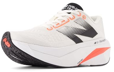 New Balance Women's FuelCell SuperComp Trainer V3 Running Shoe, Sea Salt/Urgent Red/Black, 8.5 M
