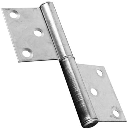 LIFKICH Silver Iron Lift Off Door Hinges for Shoe Cabinet and Wardrobe, Portable and Easy Installation Heavy Duty Flag-Shaped Rising Butt Hinges Suitable for Indoor and Outdoor Use