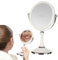 WildHarmony Espejo de maquillaje para escritorio, tocador, espejo de tocador, espejo giratorio para tocador, suministros para el hogar, decoración de mesa moderna para baño de casa