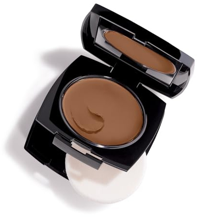 Avon Cream To Powder 3-in-1 Foundation, Concealer and Powder, Long Lasting Foundation Compact, Natural Looking Base that Lasts, SPF 15, 510N, Walnut