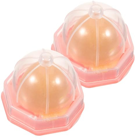 JEWEDECO 2pcs Vitamin Catnip Lollipop Edible Cat Mint Candy Balls for Cats and Kittens Natural Relaxing Chew to Tongue Movement Healthy Snack for Indoor Pets Orange Packaging