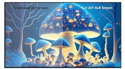 FHSLKXIM Projection Screens Smart Home 5.0 Ust Alr Projector Screen Fixed Frame Ambient Light Rejecting For Ultra Short Throw Projector 4K 8K 3D,120 Inch