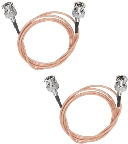 sourcing map Cavo 3G-SDI, BNC maschio a maschio, cavo HD-SDI, 75 Ohm, RG179, cavo coassiale per videocamera, per telecamere di sorveglianza CCTV e sistemi di trasmissione, arancione, confezione da 2