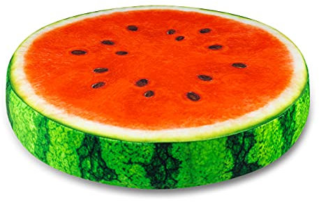 SANDINI Sitzkissen - Rund 38 x 6 cm - Riesige Auswahl - Holz - Obst - Gemüse - Blume des Lebens - Kissen für Wohnräume und Garten - Kinder Bodenkissen