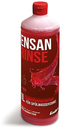 Enders® Sanitärflüssigkeit ENSAN RINSE (für den Spülwassertank), 1l, für die Campingtoilette, für das mobile WC, hält Toilette hygienisch sauber, für ca. 150l Spülwasser, rot, #4984