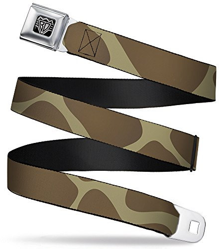 Buckle-Down Sicherheitsgurt Giraffe Punkte Hellbraun / Braun - 2,5 cm breit - 51-91 cm lang, mehrfarbig, 4 cm Breit-61/97 cm Länge