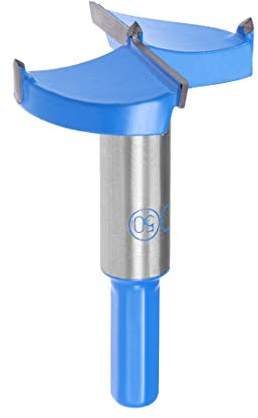 sourcingmap Forstnerbohrer 50 mm, Wolframcarbid Holz Lochsäge Schneckenöffner Holzbearbeitung Scharnier Loch Bohren Bohrer Bohrer Cutter (blau, grau)
